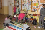 Netradiční adventní věnec + nocování ve škole 5.A 2016/17