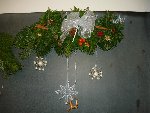 Noc ve škole - výroba adventních ramínek 5.C 2011/12