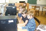 V počítačové učebně 1.A 2011/12